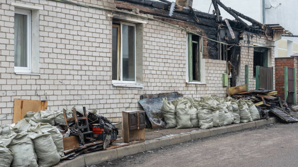 Professional Fire Damage Restoration technician working in Cherry Hill, VA